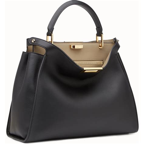 fendi peekaboo black silver|fendi peekaboo price.